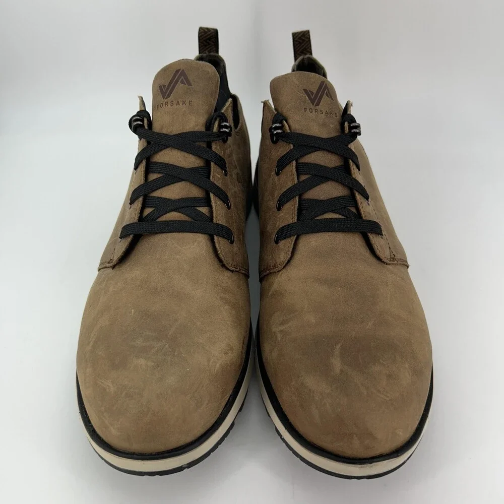 Forsake Davos Boots Mens Size 14 Brown Leather Mid Waterproof Chukka Hiking